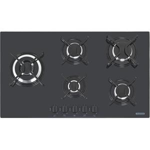 Cooktop 5 Bocas Tramontina Penta Side Plus Tripla Chama com Acendimento Superautomático Preto - Bivolt