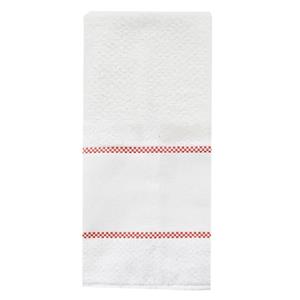Pano de Copa Dohler Alpes Felpudo para Bordar - Branco/Vermelho