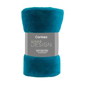 Manta Solteiro Corttex Home Design 100% Poliéster - Cores Sortidas