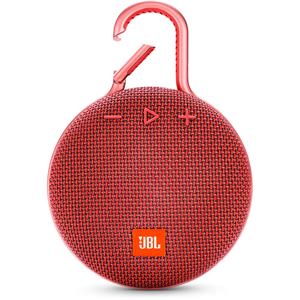 Caixa de Som JBL Clip 3 Bluetooth Bateria Recarregável 3W Vermelha - Bivolt