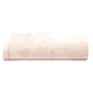 Toalha de Banho Dohler Velour Romance 100% Algodão - Bege