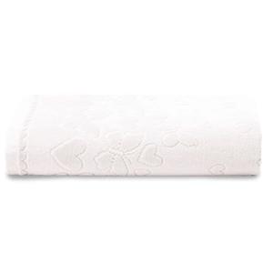 Toalha de Banho Dohler Velour Romance 100% Algodão - Branca