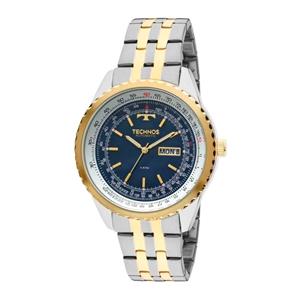 Relógio Technos Masculino 8205NO/5A Automático - Prata/Dourado