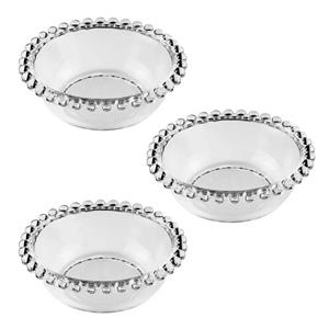 Conjunto de Bowls Rojemac Wolff Pearl em Cristal 3 Peças