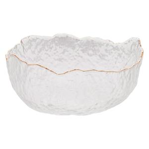 Bowl Rojemac Wolff em Cristal Martelado com Borda Dourada Taj - 19cm