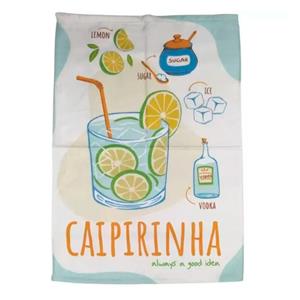 Pano de Copa Dohler Prata 100% Algodão - Drinks