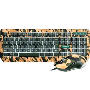 Combo Gamer Multilaser Warrior Kyler TC249 Teclado Mouse - Camuflado