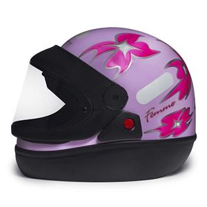 Capacete San Marino Feminino Lilás - Tam 58