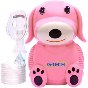 Nebulizador Inalador Infantil G-Tech Nebdog - Rosa