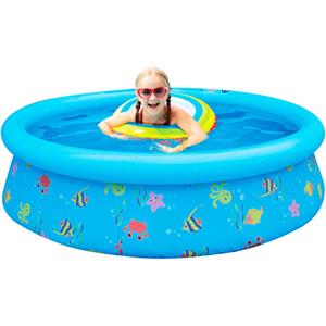 Piscina Inflável Infantil Bel Fix 500L - Estampa Divertida Azul