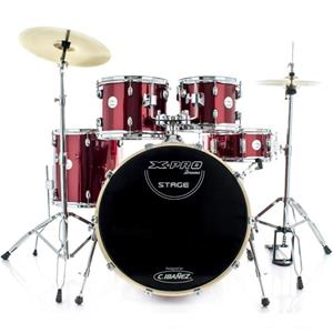 Bateria X-Pro Stage Bat 122 STG PR Vinho