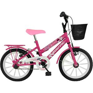 Bicicleta Aro 16 South Bike Cissa com Garupa Cesta - Rosa