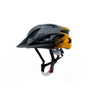 Capacete para Ciclista TSW MTB Raptor com Led Preto/Cinza/Laranja - M