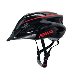 Capacete para Ciclista Rava MTB Space New Preto/Vermelho - M