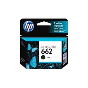 Cartucho de Tinta 662 HP CZ103AB 2ml - Preto