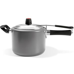 Panela de Pressão Brinox Vapt em Alumínio com Revestimento Pro-flon 7,5L - Prata