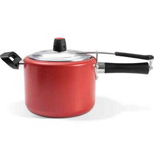 Panela de Pressão Brinox Vapt em Alumínio com Revestimento Pro-flon 4,5L - Cereja
