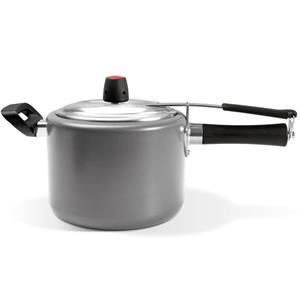 Panela de Pressão Brinox Vapt em Alumínio com Revestimento Pro-flon 4,5L - Prata