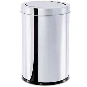 Lixeira Brinox Decorline em Aço Inox com Tampa Basculante 21,2L