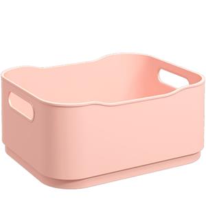 Cesta Organizadora Brinox Fit Pequena em Polipropileno - Rosa Blush