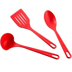 Jogo de Utensílios Brinox Join em Nylon 3 Peças - Vermelho