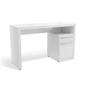 Mesa Kappesberg S970 em MDP com 1 Porta 1 Gaveta - Branca