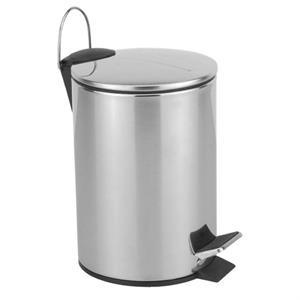 Lixeira Niazitex Vancouver em Aço Escovado com Pedal 5L Inox