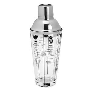 Coqueteleira Rojemac Lyor Coimbra em Vidro com Tampa de Aço Inox 420ml