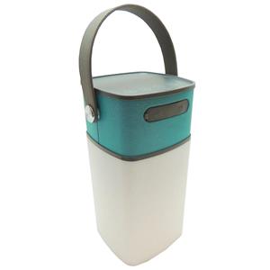 Lampião Nautika Speaker com Caixa de Som Recarregável 5W USB Bluetooth - Branco/Azul