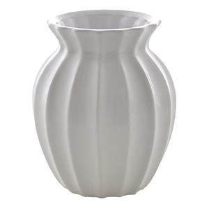 Vaso Bela Flor de Vidro Branco - 16x10cm