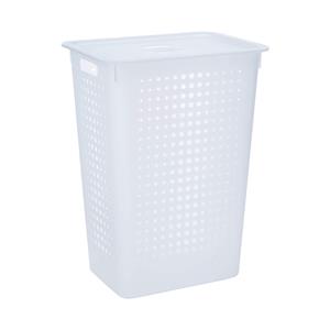 Cesto de Roupas Martiplast em Polipropileno com Tampa 47L - Natural