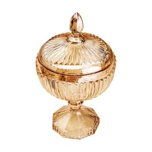 Bomboniere Lyor Elisabeth em Cristal com Pé - Âmbar