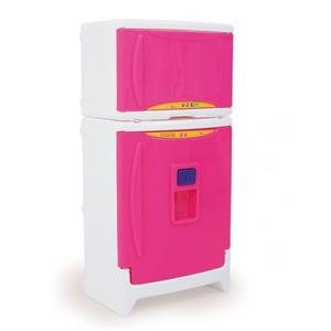 Geladeira Infantil Xalingo Duplex Casinha Flor Estilo com Som - Branco/Rosa