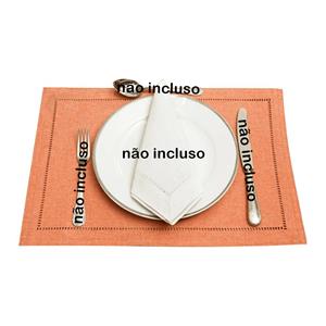 Jogo Americano F&R Glamour em Poliéster 2 Peças - Coral