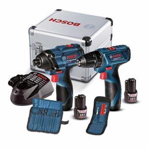 Kit Furadeira Parafusadeira Bosch GSR120/GDR120 à Bateria 12V