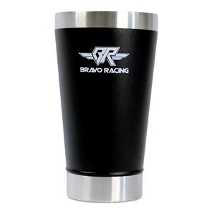 Copo Térmico Bravo Racing 473ml em Aço Inox com Tampa - Preto