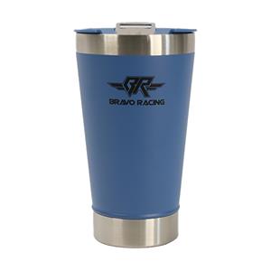 Copo Térmico Bravo Racing 473ml em Aço Inox com Tampa - Azul