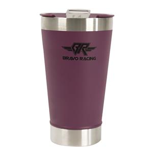 Copo Térmico Bravo Racing 473ml em Aço Inox com Tampa - Roxo