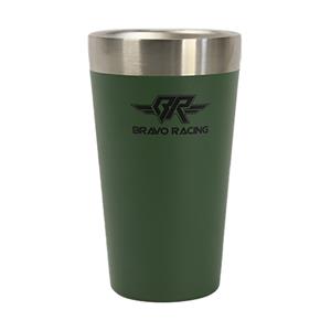 Copo Térmico Bravo Racing 473ml em Aço Inox - Verde