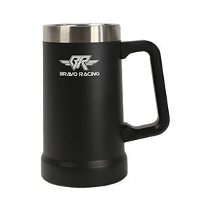 Caneca Térmica Bravo Racing 710ml em Aço Inox - Preta