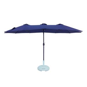 Ombrelone Retangular Bel Fix Oversize com Base Azul Marinho - 450x265cm