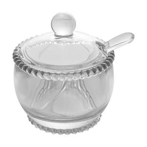 Açucareiro com Colher Rojemac Wolff Pearl em Cristal
