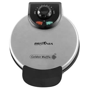 Grill Waffle Elétrico Britânia Golden 850W Inox - 220V