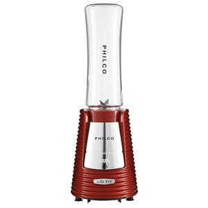 Liquidificador Portátil Britânia Philco Fit Retrô 600ml com 2 Copos  300W Vermelho - 220V