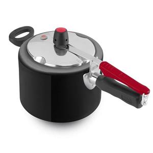 Panela de Pressão Rochedo Clock Original em Alumínio com Revestimento Antiaderente  4,5L - Preta