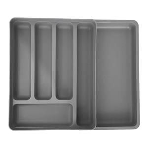 Organizador de Talheres Martiplast Logic Extensível - Chumbo