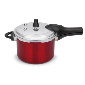 Panela de Pressão Brinox Pressure em Alumínio Fundo de Indução 4,2L - Vermelha