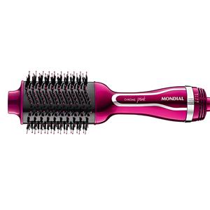 Escova Secadora Alisadora Modeladora Mondial Chrome Pink ES04 1.200W - 220V