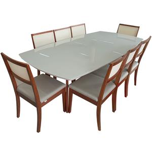 Mesa de Jantar Herval MH5346 com 8 Cadeiras