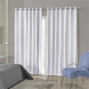 Cortina Blackout Bella Janela Pratika Lisa Slim Branca - 170x260cm